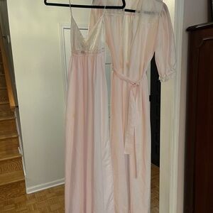 Christian Dior nightgown and robe set